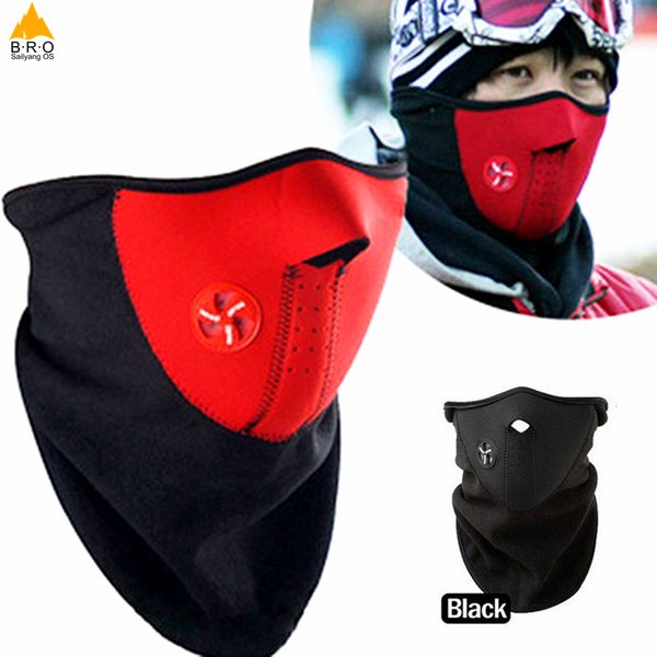 

men/women outdoor sport mask & winter ski mask & warm half face for cycling ride bicycle outdoor sport, Black