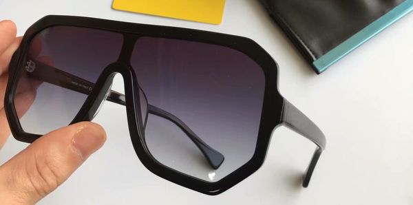 

0368 square oversize sunglasses balck/grey shaded brand designer sunglasses eyewear shades new with box, White;black