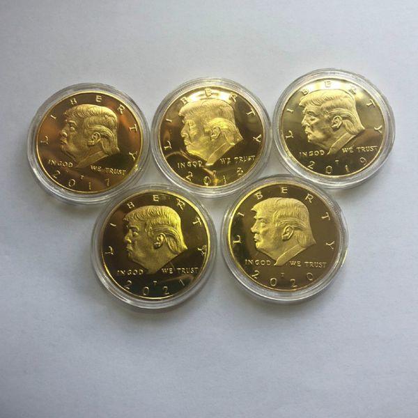 

2017-2021 памятная монета дональда трампа 2020 американские всеобщие выборы президентские монеты свобода мы доверяем трампу металлический зн