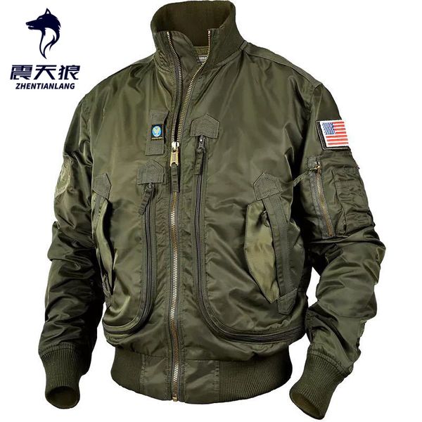

fashion army ma-1 jackets men pilot thin jacket men's baseball uniform tactical men's bomber jacket stand-collar jackets for men, Black;brown