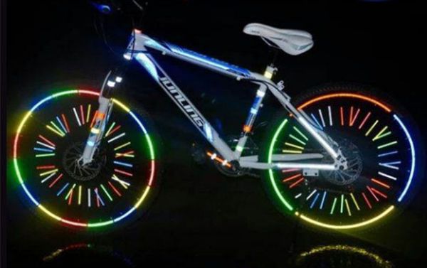 

светоотражающие наклейки bike наклейка мотоцикл велосипед отражатель велосипед велоспорт безопасности колеса обод декаль лента безопаснее bi
