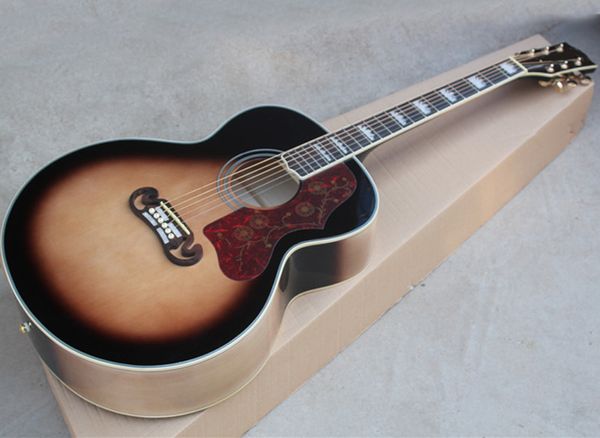

43 " ретро акустическая гитара с грифом из розового дерева, красный Pickguard, может установить пикапы Fishman 101/301/501