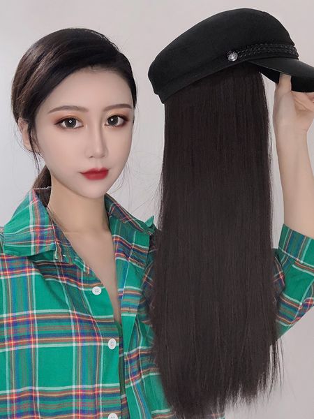 Wig Hair Hat Cap Holder Cap Hat Connection Wig Women Long Hair