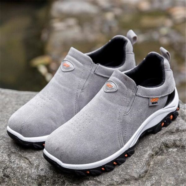 

new men shoes fashion, comfortable lightweight breathable sneakers casual models flat wear non-slip design men shoes, Black