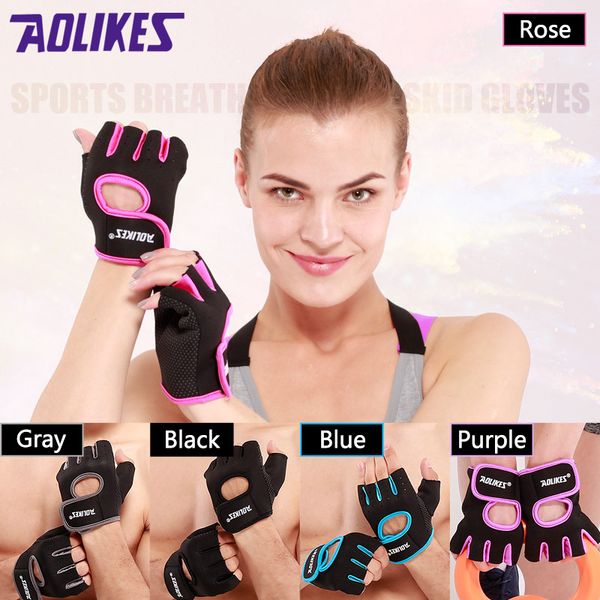 

sports fitness anti skid breathable gloves weight lifting training palm gymnastic hollow handwear hand protector for men women