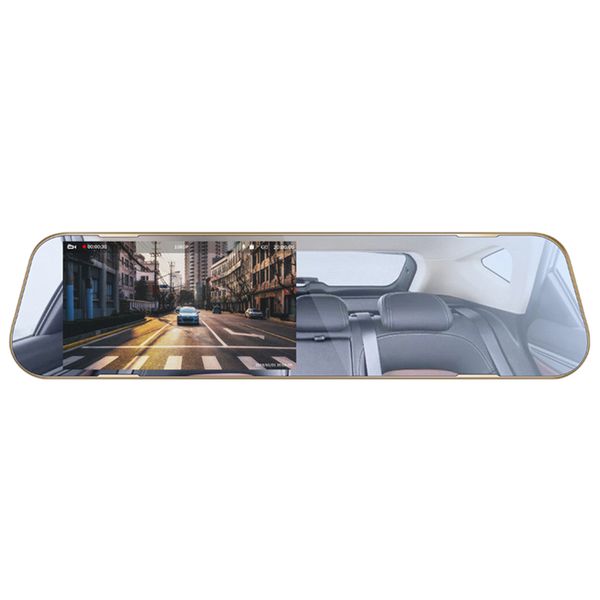 

4.3 inch mirror dash cam, dash cam video front and rear wide angle 1080p hd video screen front and rear driving recorder car