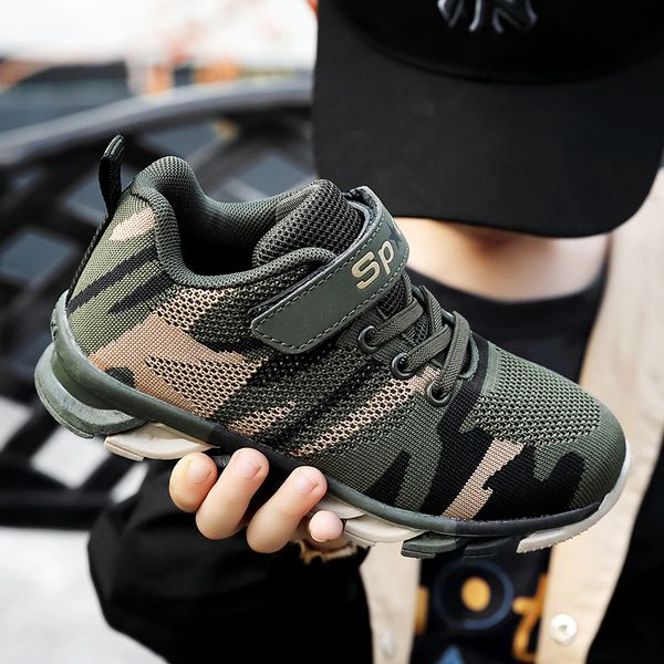 

youth blade sole outdoor boots four season camouflage boys girls kids sneakers toddler mesh light children hiking shoes