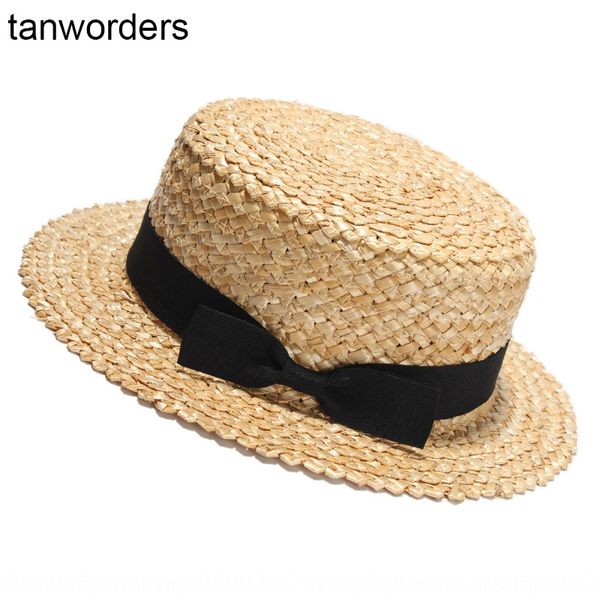 

summer children's students couple flat straw short eaves tourism vacation sun straw cornice cap cornice cap hat beach hat, Blue;gray