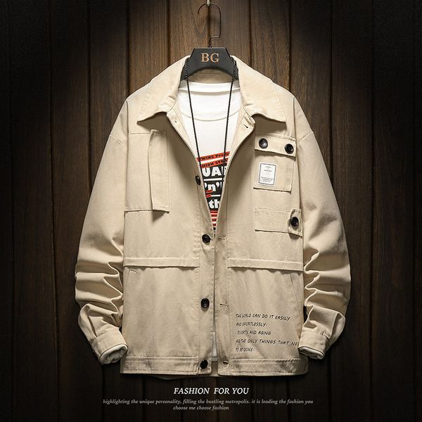 

m-5xl casual mens jackets and coats streetwear bomber jacket men windbreaker fashions clothes 95% cotton 5% spandex, Black;brown