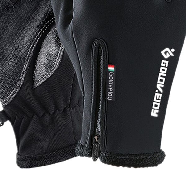 

full finger bike gloves outdoor touch screen for road mountain bike waterproof winter warm gloves ski gloves, Blue;gray