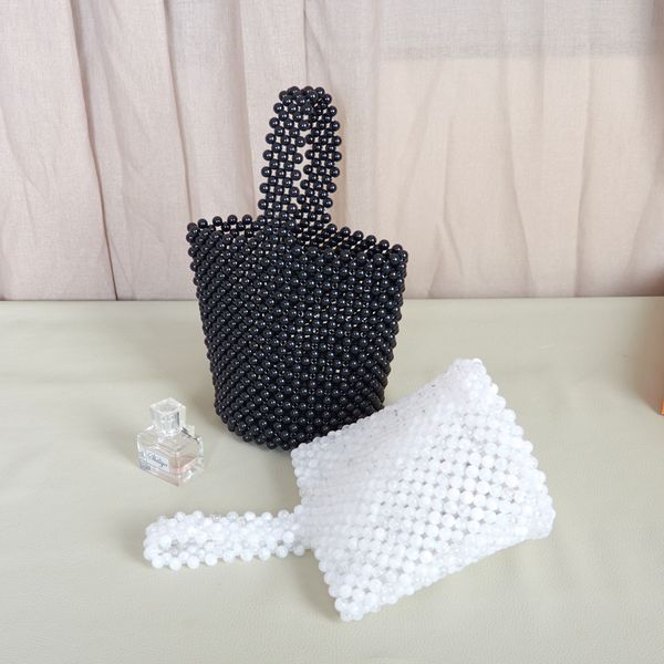 

сумки новая сумка жемчужина бад черная корея ручной бисером мешок руки женщин