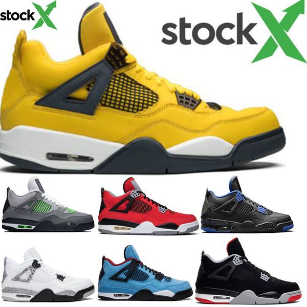 

2020 new bred cool grey mushroom 4 4s iv what the cactus jack laser wings mens basketball shoes denim blue men sports designer sneakers, Black