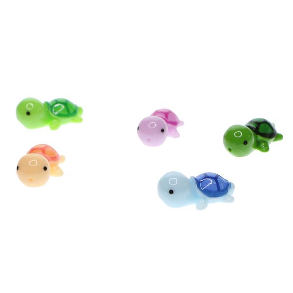 

5pcs micro landscape decoration turtle miniature fairy garden bonsai craft