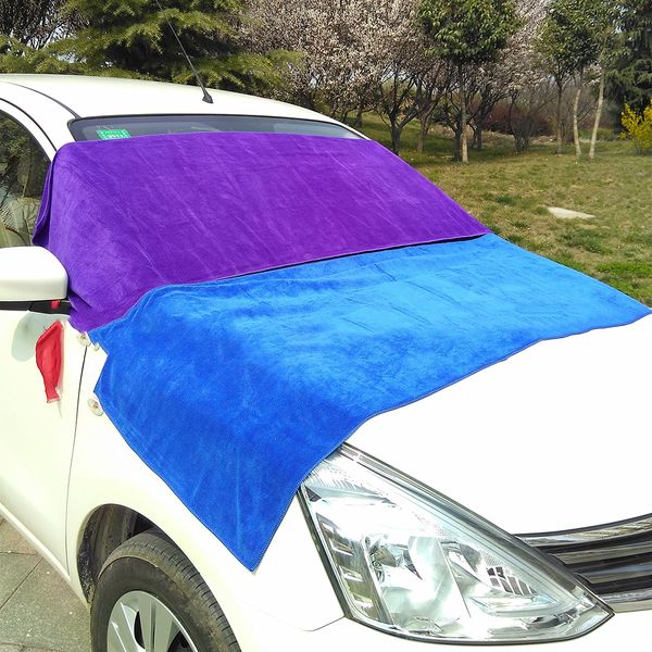 

60x160cm thickening plus velvet microfiber random color car towel waxing sponge window cleaning car accessories