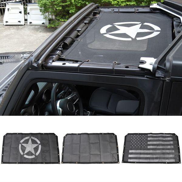 

car cover for jl wrangler 2018 2019 sunshade roof mesh uv proof protection net accessories for wrangler jl
