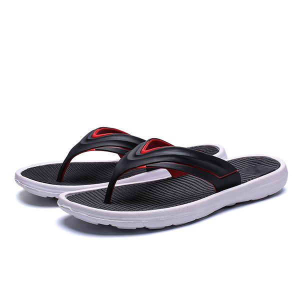 

mens flip flops summer men's new style eva soft shoes outdoor beach men's slippers massage men footwear sandals s04, Black
