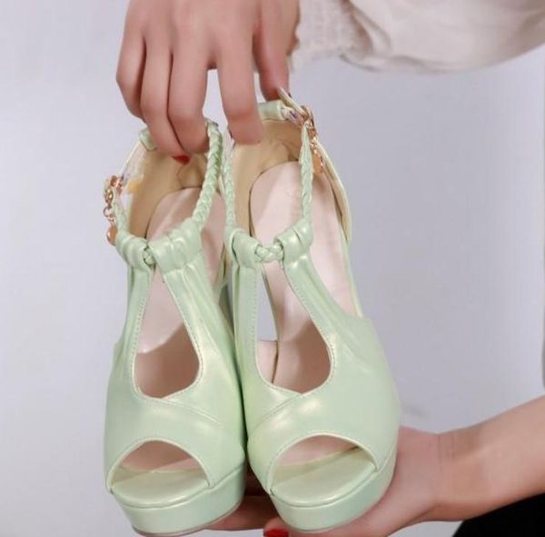 

2020 women's sandals in summer with new style fashion high heel coarse heel waterproof table @mqwbh710, Black