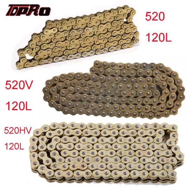 

tdpro 520hv 520v 520 drive chain 120l o-ring atv motorcycle mx 520 pitch 120 link street bike dirt pit bikes motorbike atv quad