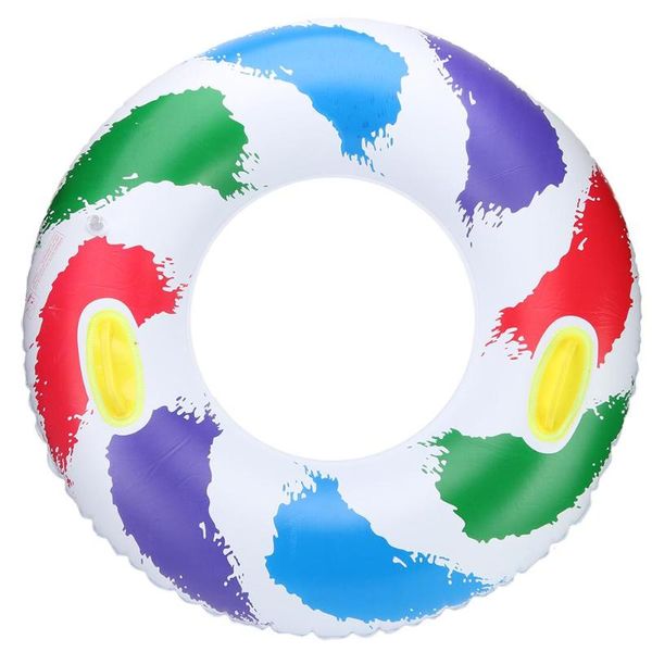 

sport swim ring inflatable swimming pool party floating ring with handle