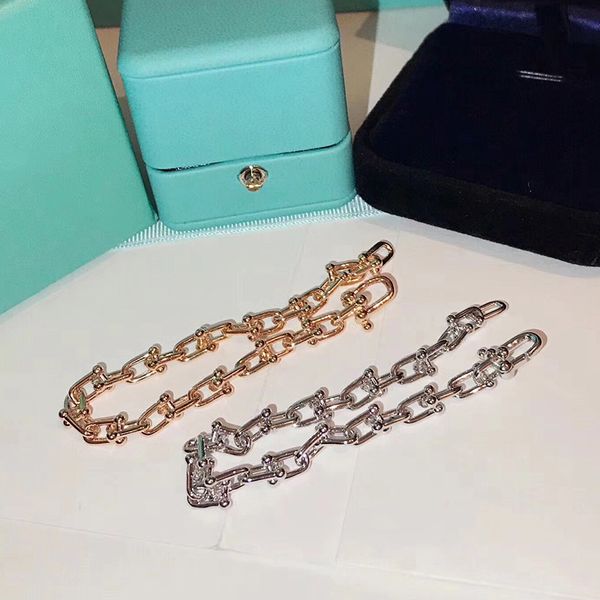 

brand pure 925 sterling silver jewelry for women chain circle bracelet lock chain bracelet 925 silver party bangle jewelry, Golden;silver