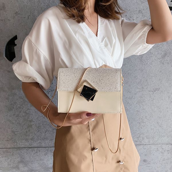 

ocardian women luxury small square bag clutch strap small solid female bags new fashion square lock messenger bag