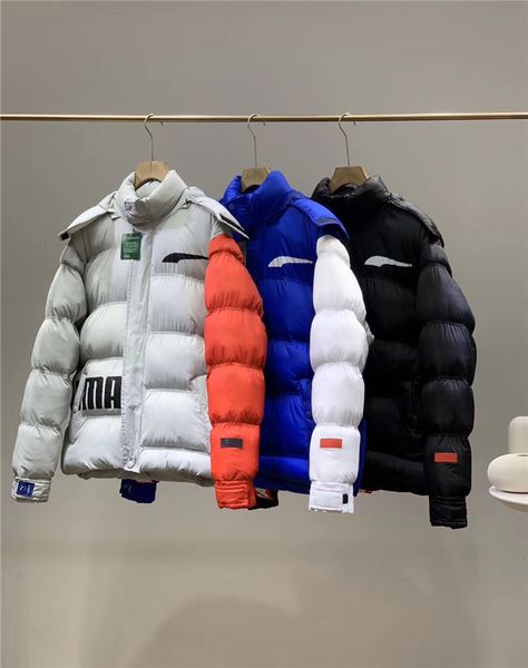 

19fw new ader error collaboration cotton padded string winterbreaker coat men women outdoor face streetwear sweatshirt jackets, Gray;blue