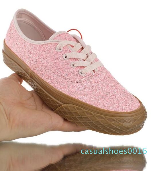 

2020 4 hole glitter gum women classic authentic sneakers ice cream lace up vulcanized shoes plimsolls 35-39 c16, Black