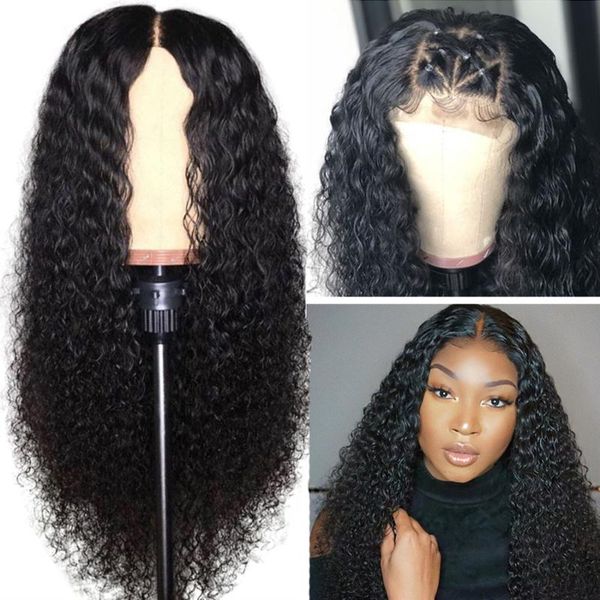 

13x6 lace front wigs curly human hair wig for women 180 density peruvian human hair wigs pre plucked hairline remy 8-30inch, Black;brown
