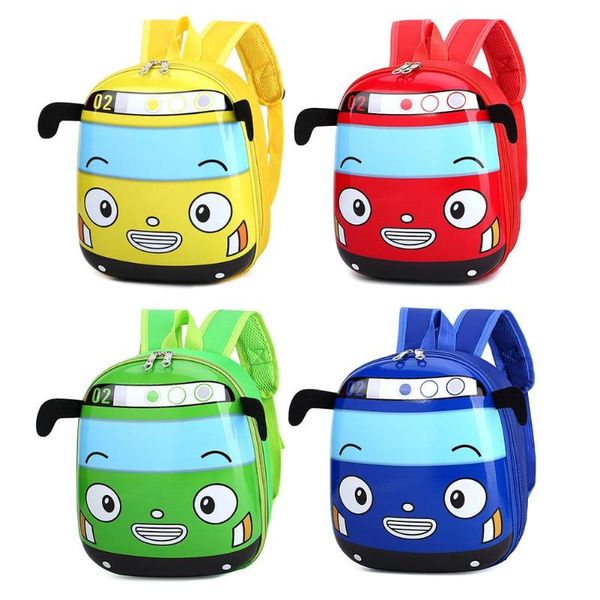 

3d cartoon bus kindergarten backapck children school bag toddler kids backpack girls boys satchel students back to school bag