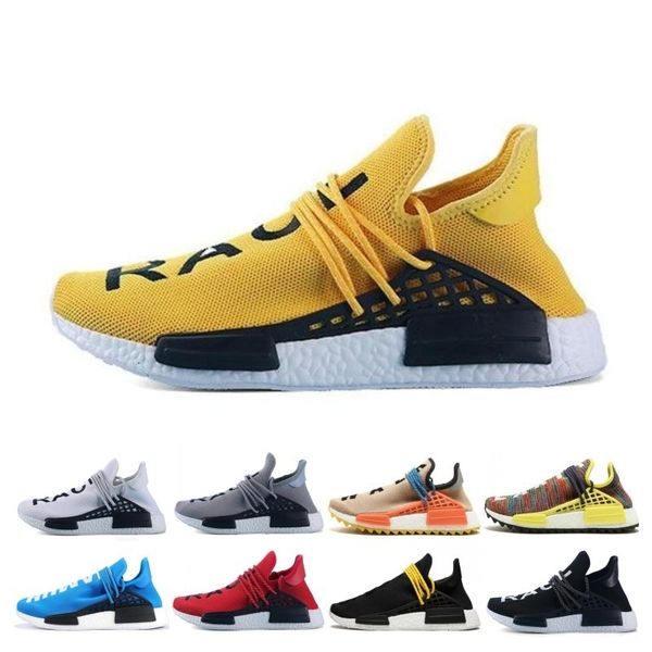 

human race running shoes men women pharrell williams hu runner yellow black white red grey blue for mens sports sneakers sale online