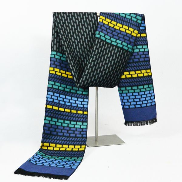 

new autumn and winter protection heating scarf female wild cashmere four-sided tassel air conditioning shawl dual-use thickening scarf, Blue;gray