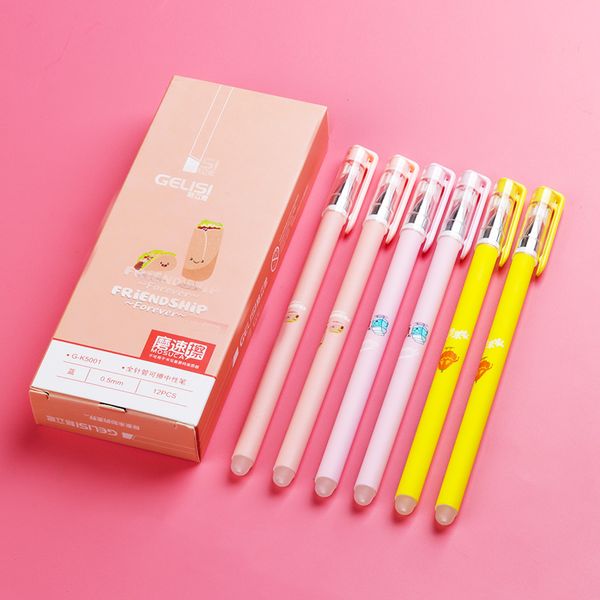 

3 pcs / set gel pen cartoon erasable pen stationery kawaii papelaria cute caneta cat school supplies boligrafo borrable