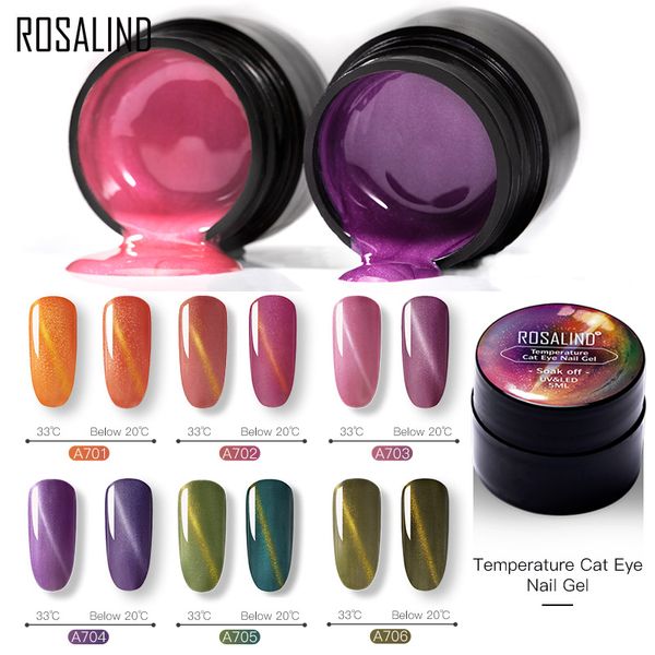 

rosalind temperature change cat eye gel nail polish hybrid varnishes 5ml vernis semi permanent uv gel varnish for manicure