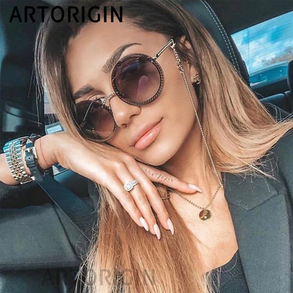 

luxury sunglasses women rimless round glasses ladies elegant female eyewear round gafas de sol mujer new 2019, White;black