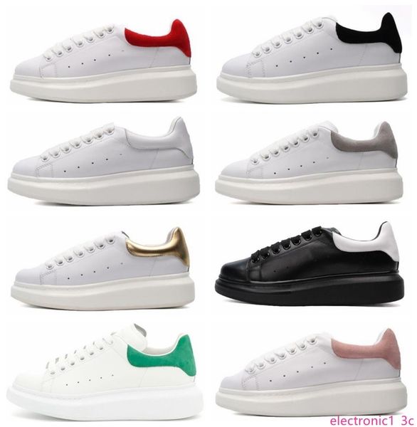 

2020 new designer shoes 3m reflective platform shoes red white black leather casual shoes for girl women men gold green, Black;green