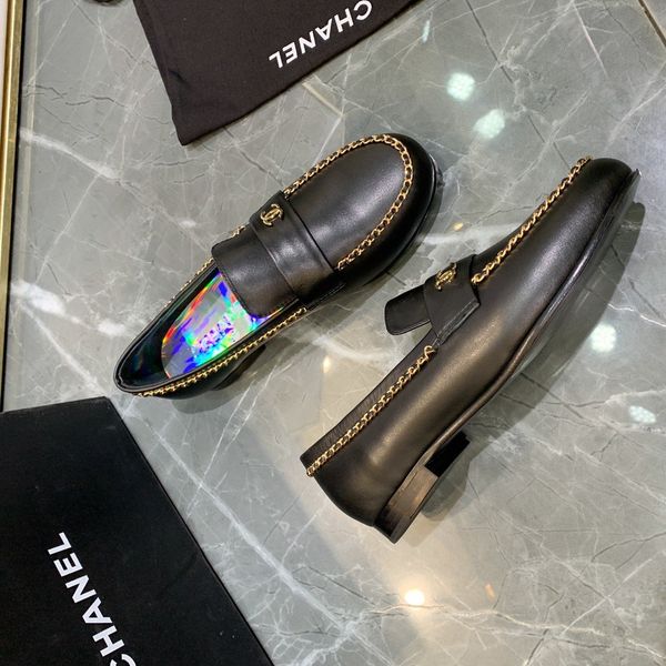 

2020patent calfskin luxury designer dress shoes ladies banquet bridal wedding shoes womans casual formal dress leather party size 35-40e, Black