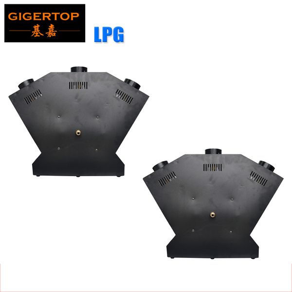 

hipping 2 unit 3 head flame thrower - dj band stage show effect - dmx fire projector machine tiplight lpg gas supply