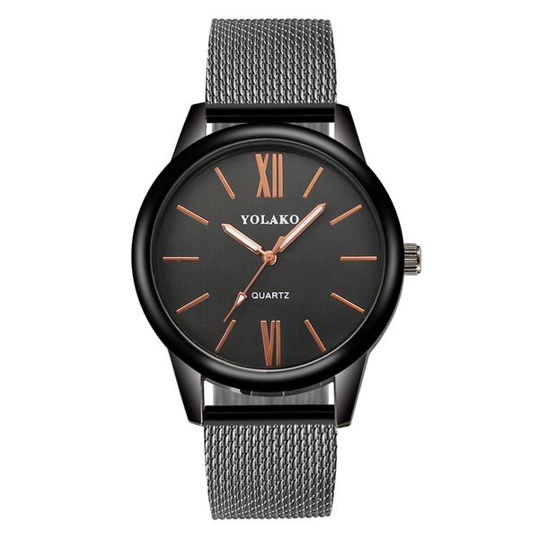

black silver gold rome watches women dress fashion plastic band wristwatches casual quartz watch girls clock relogio female, Slivery;brown