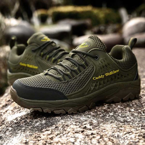 

new men's mountain hiking boots outdoor climbing sports shoes autumn mesh breathable hiking travel shoes men's jungle
