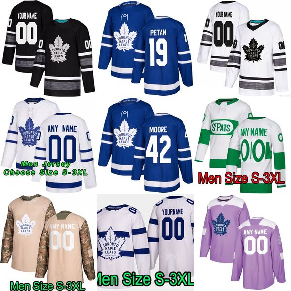 

19 Nic Petan Toronto Maple Leafs Trevor Moore John Tavares Mitch Marner Matthews Zach Hyman Nazem Kadri Nikita Morgan Rielly Hockey Jerseys