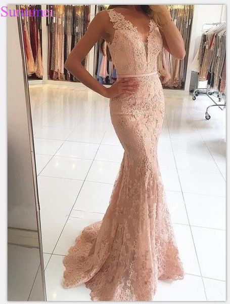 

mermaid evening dresses v-neck appliqued with lace beaded see through vestido longo prom dresses evening gown, White;black