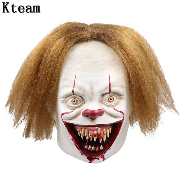 

new funny cool stephen king's it mask pennywise horror clown joker mask clown mask halloween cosplay costume props