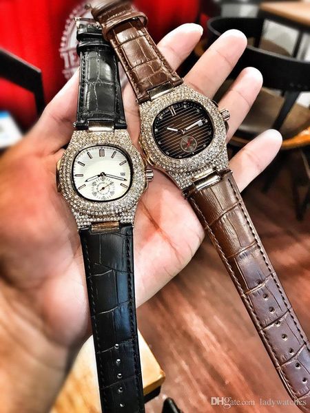 

new luxury women men watches classical antique wristwatches stainless steel leather strap quartz lady man watches with box, Slivery;brown