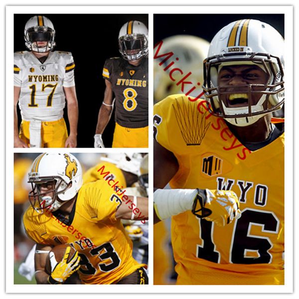 

Mens Custom Wyoming Cowboys Football Jersey Carl Granderson Andrew Wingard Youhanna Ghaifan Tyler Vander Waal NCAA Wyoming Cowboys Jersey