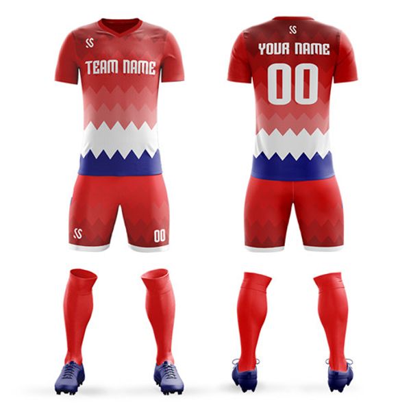 

Custom V Neck Soccer Uniforms Custom your own Design Soccer uniforms Kits men collgege wear, As pic