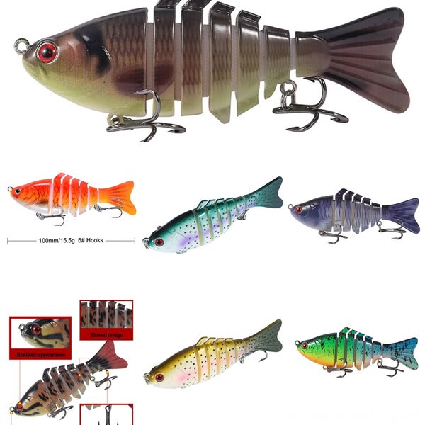 

6gjbu double-sided luya box translucent shrimp wooden (10cm * 15.5g) thickened 10 grid box fishing bait