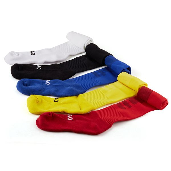 

wholesale-r-bao 3 pairs/lot anti-slip cotton cycling socks long football volleyball soccer socks men, Black