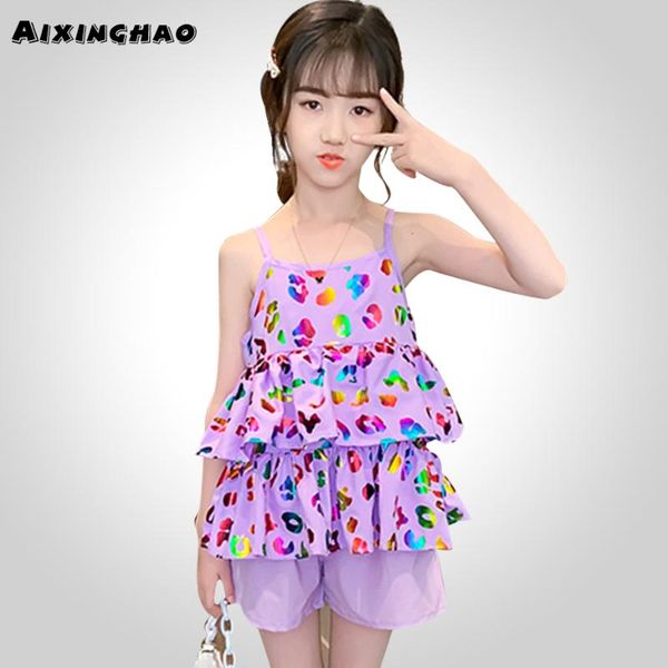 

детская одежда vest + короткие одежда для девочек без рукавов одежда для девочек-подростков летний детский костюм 6 8 10 12 14, White