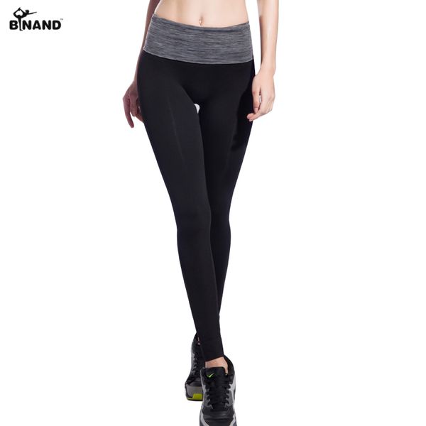 

binand 2017 new women yoga pants fitness running gym sportswear breathable bodybuilding workout elastic for women leggings, White;red