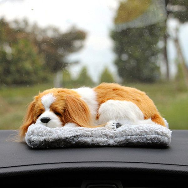 

lovely car decoration dog with air purifier bamboo charcoal bag vivid cat for home office car styling auto accessories ornaments